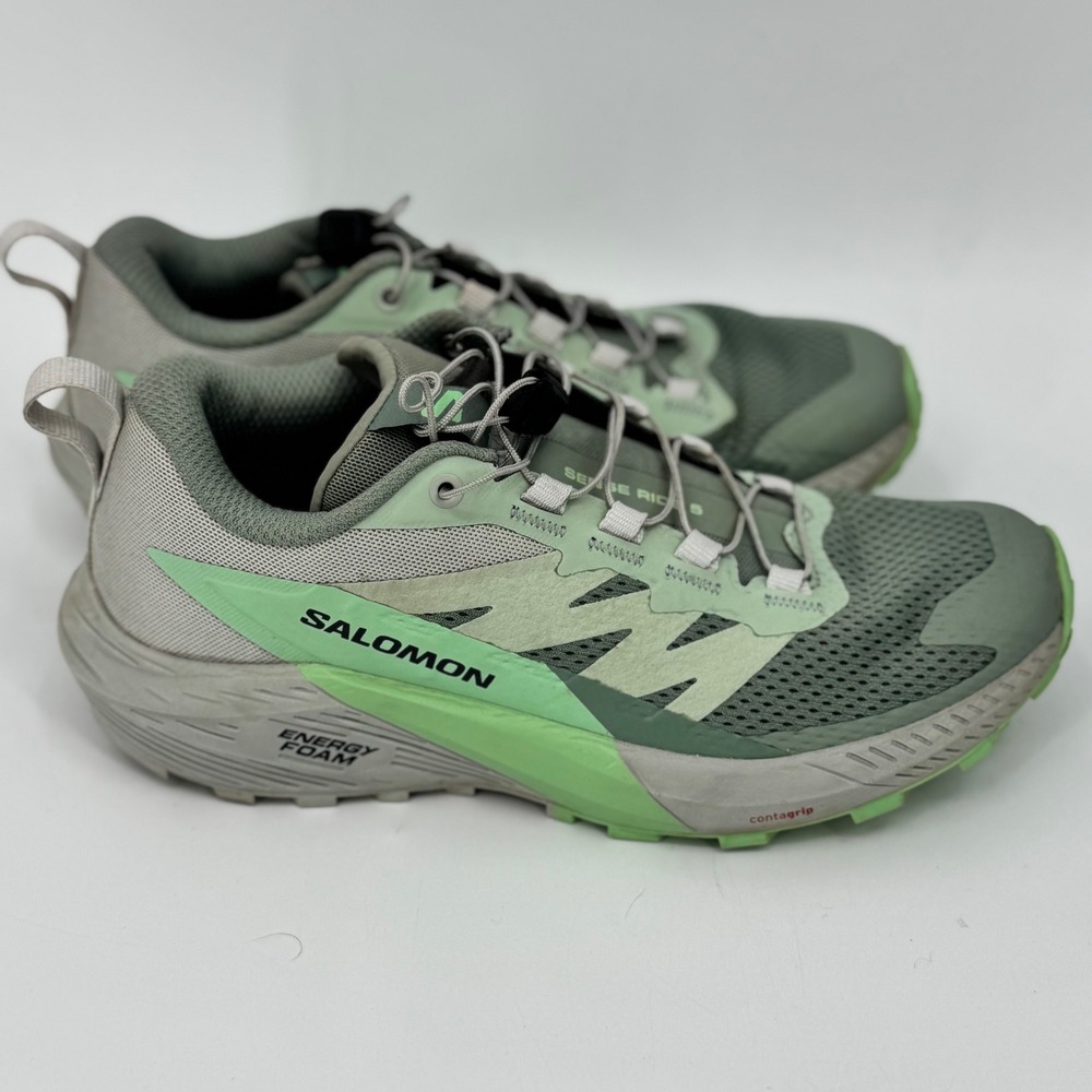 Salomon Women's Sense Ride 5 Trail Running Shoes Sage Green Size 6